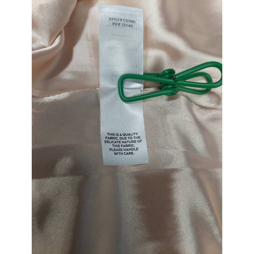 LULU'S SZ S Endless Elegance Light Peach Satin Sleeveless Maxi Dress B139 - Picture 7 of 10